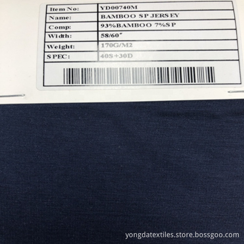 Spandex Jersey Knit Bamboo Fabric In Different Sizes